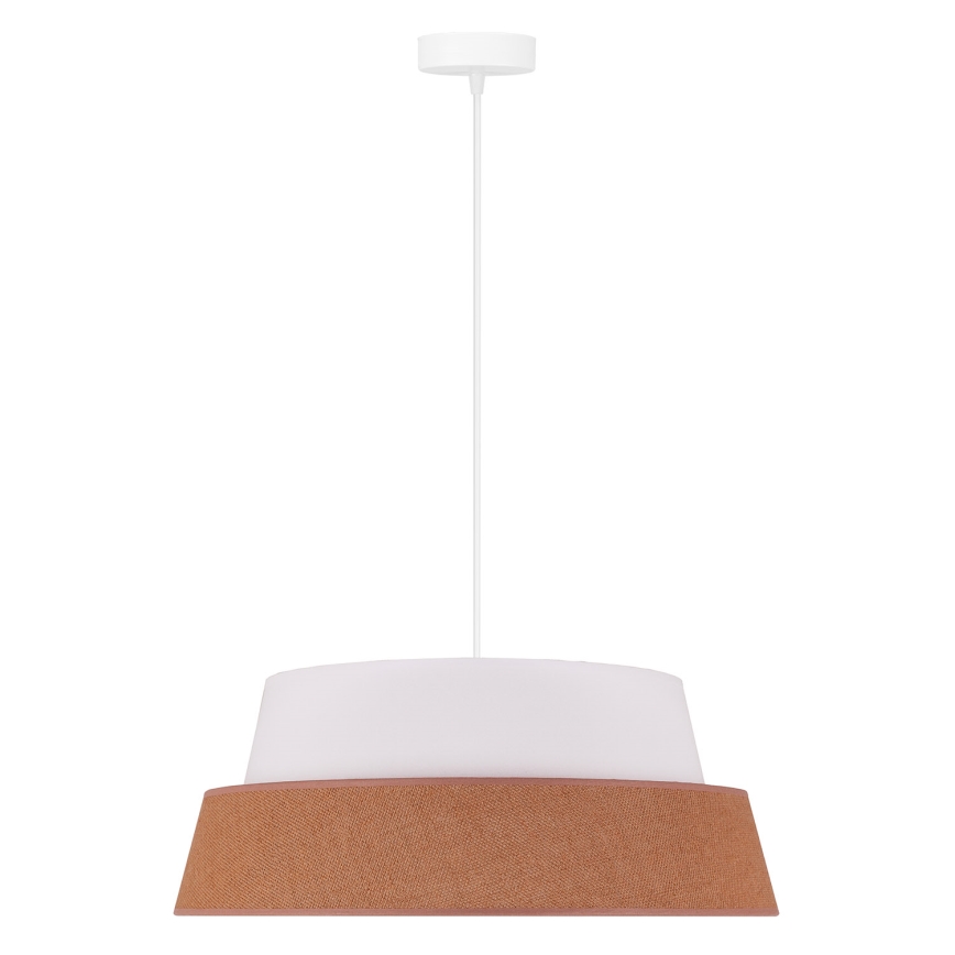 Duolla - Pendel GALAXY 1xE27/15W/230V diameter 50 cm brun/hvid