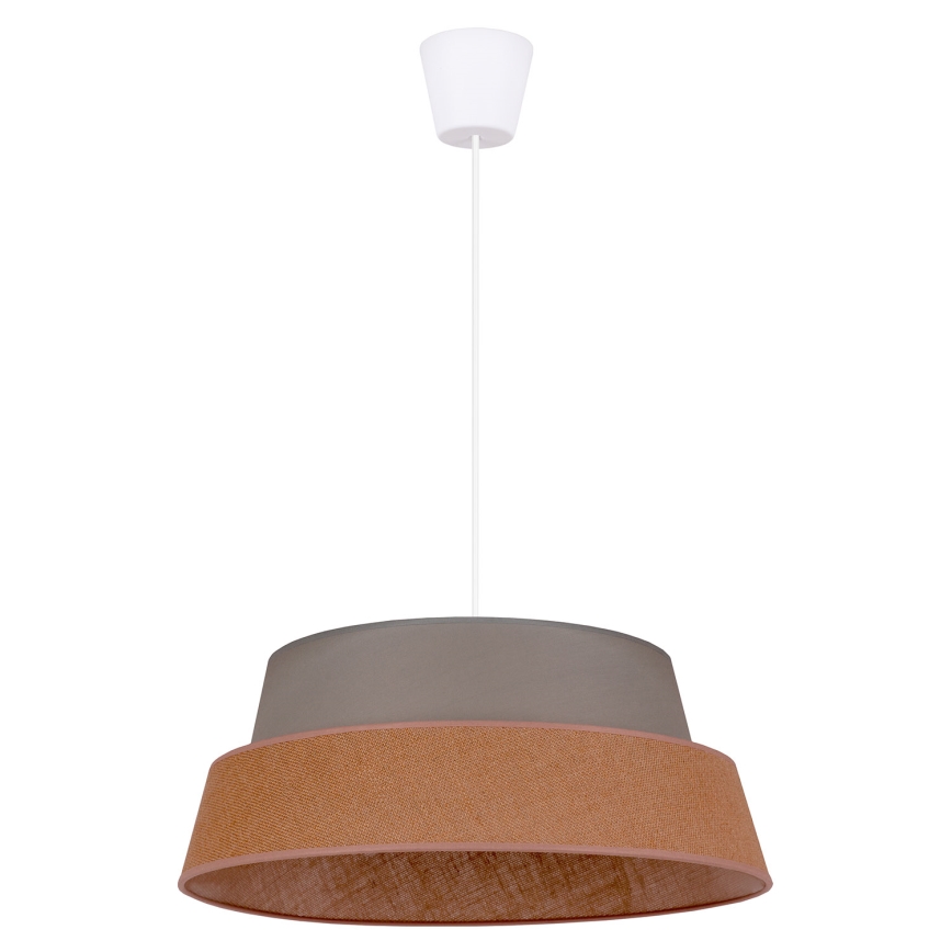 Duolla - Pendel GALAXY 1xE27/40W/230V diameter 50 cm grå/brun