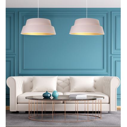 Duolla - Pendel GALAXY 1xE27/40W/230V diameter 50 cm hvid