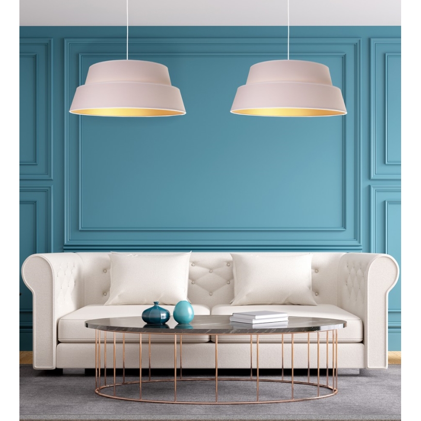 Duolla - Pendel GALAXY 1xE27/40W/230V diameter 50 cm hvid