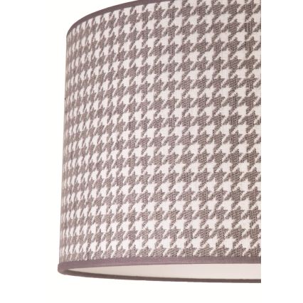 Duolla - Pendel KENT 1xE27/40W/230V diameter 45 cm grå