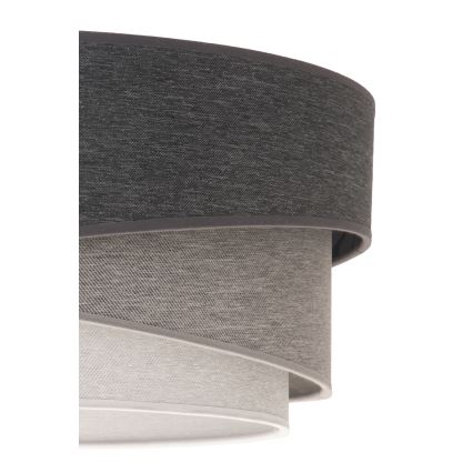 Duolla - Pendel KOBO 1xE27/15W/230V diameter 45 cm antracit/grå/hvid