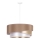 Duolla - Pendel KOBO 1xE27/15W/230V diameter 45 cm beige/guldfarvet/hvid