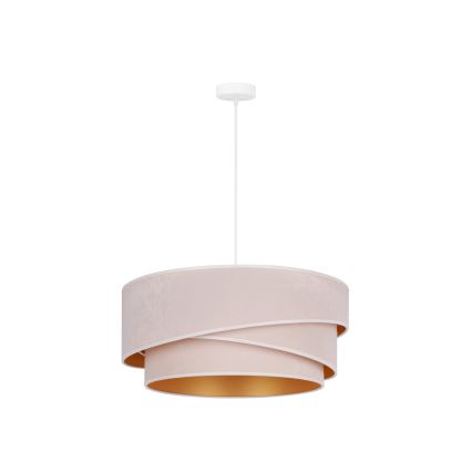 Duolla - Pendel KOBO 1xE27/15W/230V diameter 45 cm cremefarvet/guldfarvet