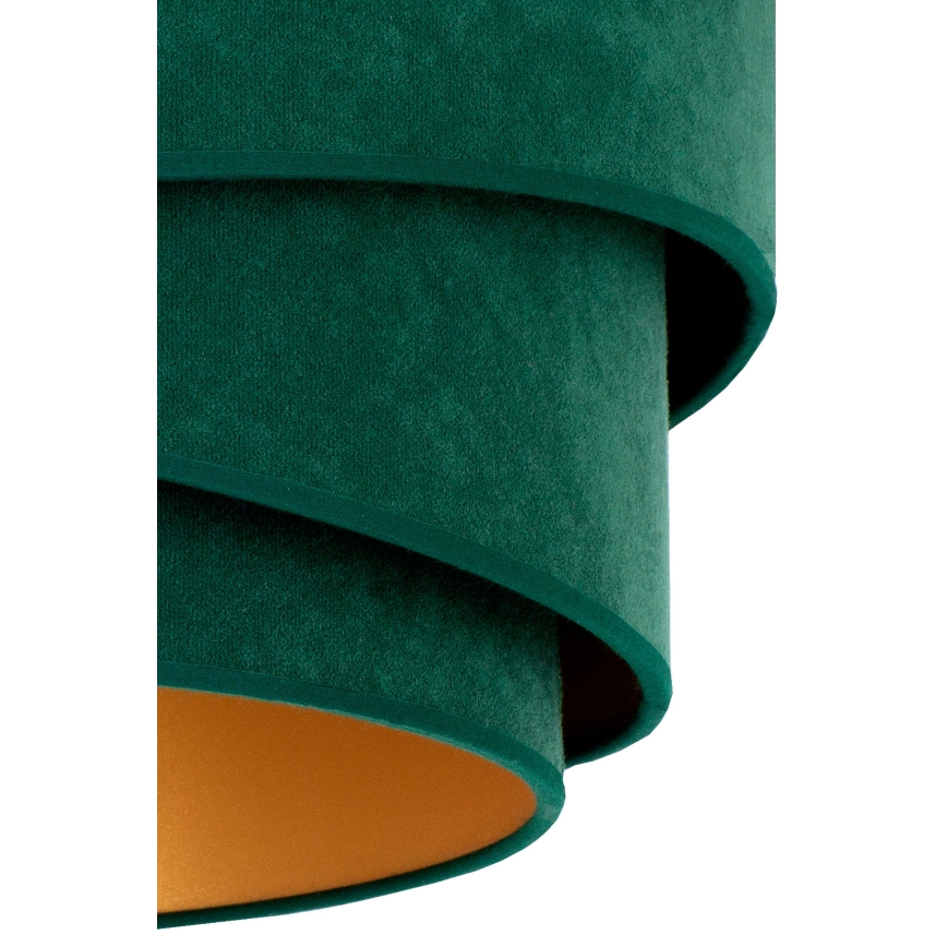 Duolla - Pendel KOBO 1xE27/15W/230V diameter 45 cm grøn/guldfarvet