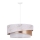 Duolla - Pendel KOBO 1xE27/15W/230V diameter 45 cm hvid/Rosenguld