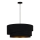 Duolla - Pendel KOBO 1xE27/15W/230V diameter 45 cm sort/guldfarvet