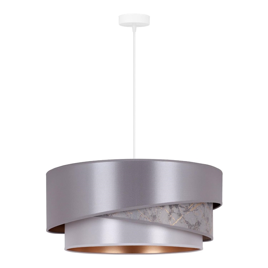 Duolla - Pendel KOBO 1xE27/15W/230V diameter 45 cm sølvfarvet/guldfarvet