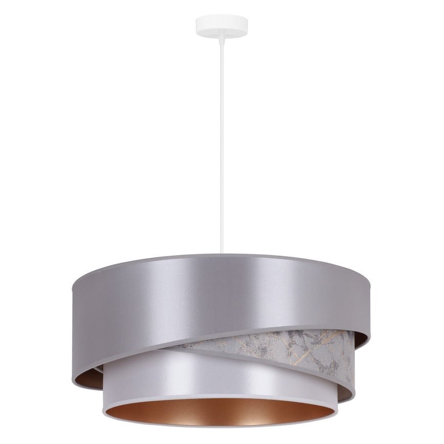 Duolla - Pendel KOBO 1xE27/15W/230V diameter 45 cm sølvfarvet/guldfarvet
