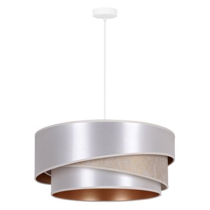 Duolla - Pendel KOBO 1xE27/15W/230V diameter 45 cm sølvfarvet/guldfarvet