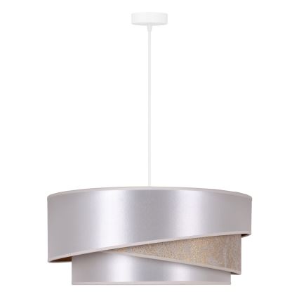 Duolla - Pendel KOBO 1xE27/15W/230V diameter 45 cm sølvfarvet/guldfarvet