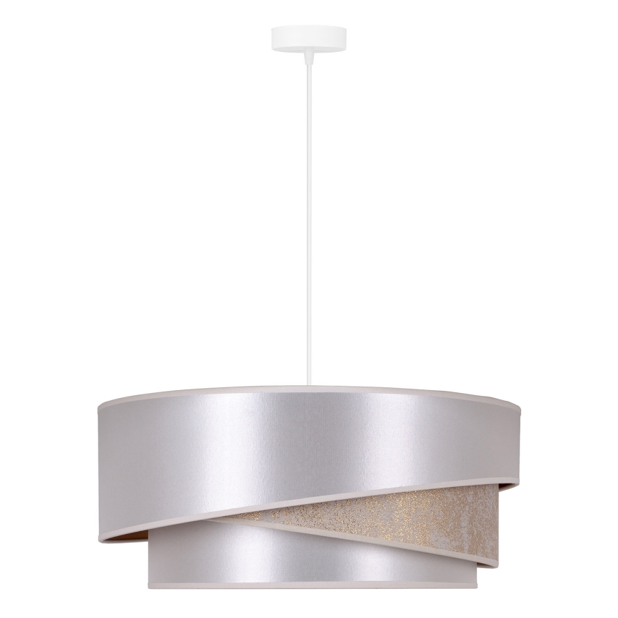 Duolla - Pendel KOBO 1xE27/15W/230V diameter 45 cm sølvfarvet/guldfarvet