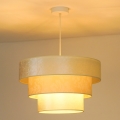 Duolla - Pendel LUNETA 1xE27/40W/230V diameter 45 cm cremefarvet