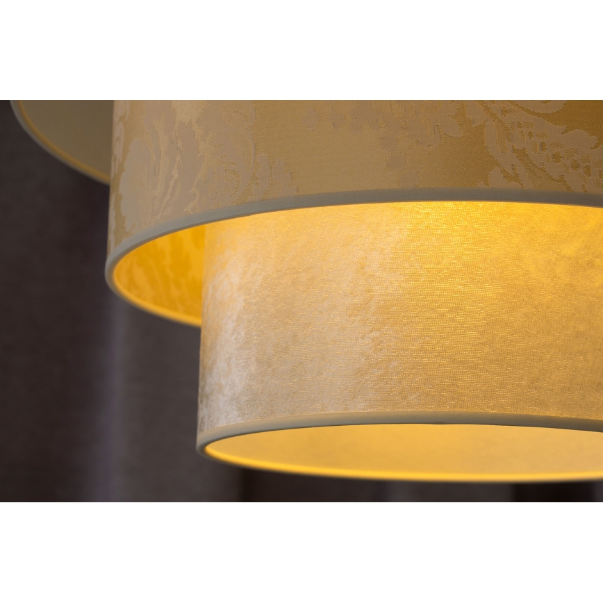 Duolla - Pendel LUNETA 1xE27/40W/230V diameter 45 cm cremefarvet