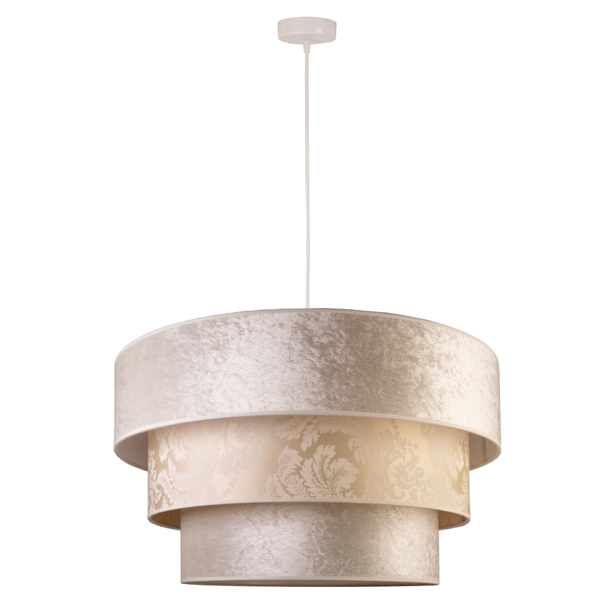 Duolla - Pendel LUNETA 1xE27/40W/230V diameter 45 cm cremefarvet