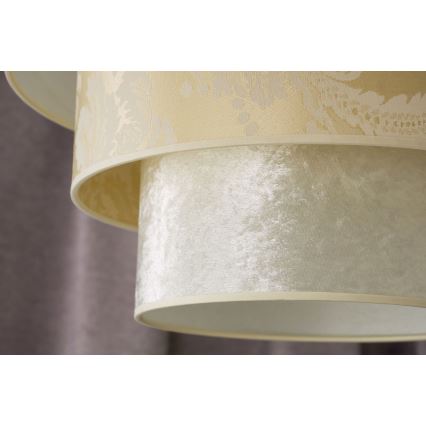 Duolla - Pendel LUNETA 1xE27/40W/230V diameter 45 cm cremefarvet
