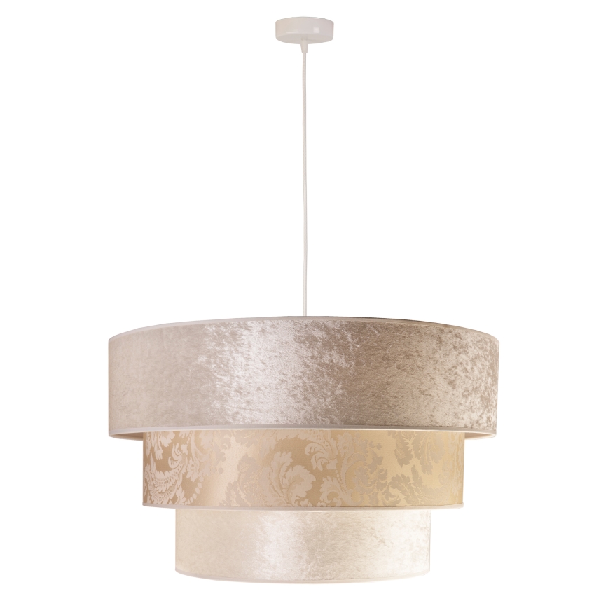 Duolla - Pendel LUNETA 1xE27/40W/230V diameter 45 cm cremefarvet