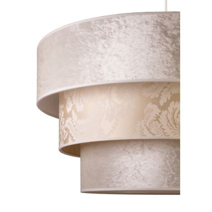 Duolla - Pendel LUNETA 1xE27/40W/230V diameter 45 cm cremefarvet