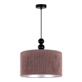 Duolla - Pendel LYON 1xE27/15W/230V diameter 40 cm brun