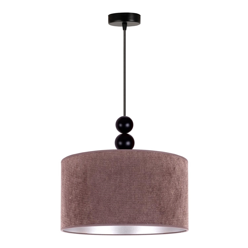Duolla - Pendel LYON 1xE27/15W/230V diameter 40 cm brun