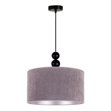 Duolla - Pendel LYON 1xE27/15W/230V diameter 40 cm grå