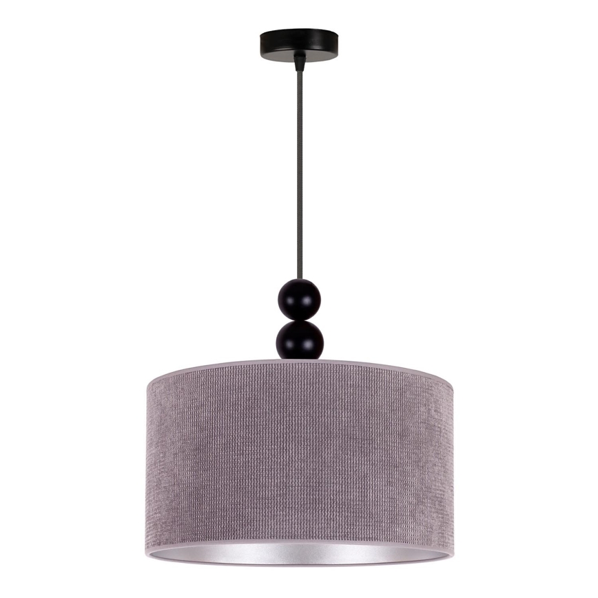 Duolla - Pendel LYON 1xE27/15W/230V diameter 40 cm grå