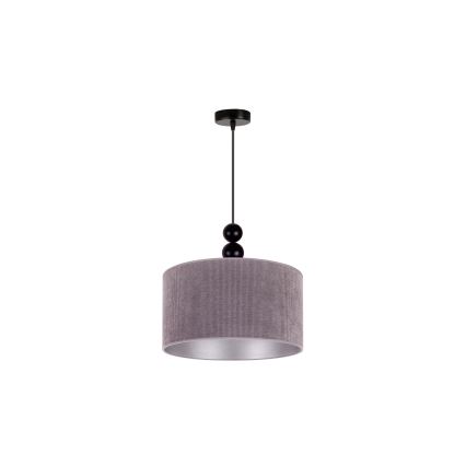 Duolla - Pendel LYON 1xE27/15W/230V diameter 40 cm grå