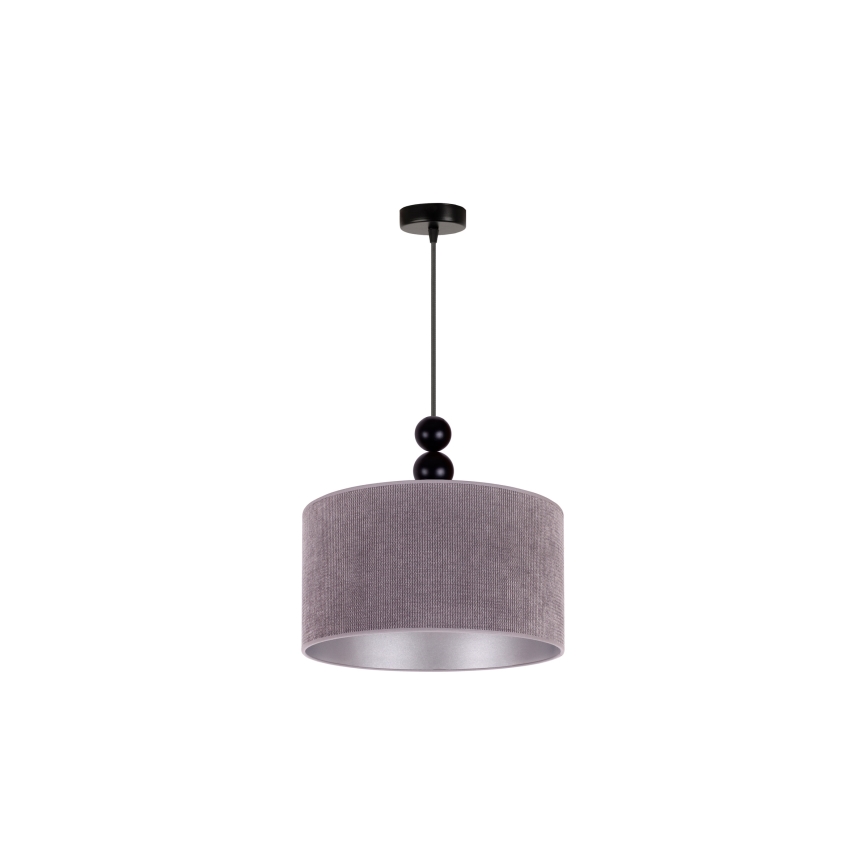 Duolla - Pendel LYON 1xE27/15W/230V diameter 40 cm grå