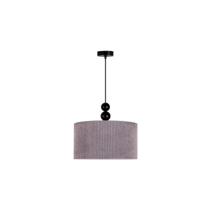 Duolla - Pendel LYON 1xE27/15W/230V diameter 40 cm grå