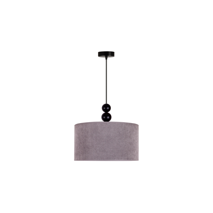 Duolla - Pendel LYON 1xE27/15W/230V diameter 40 cm grå