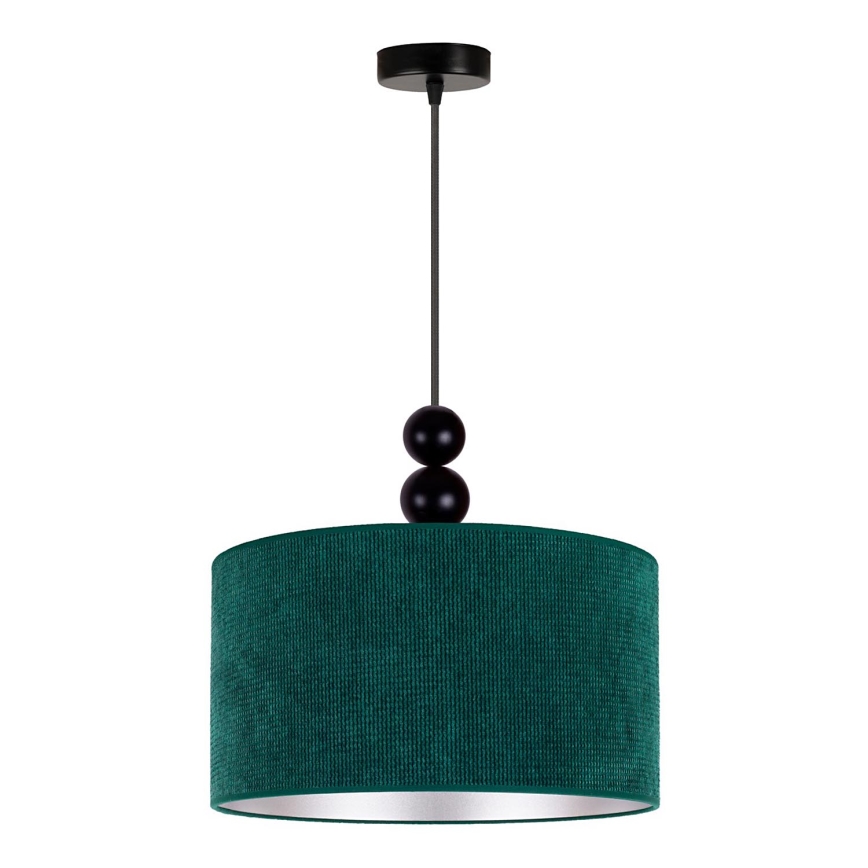 Duolla - Pendel LYON 1xE27/15W/230V diameter 40 cm grøn