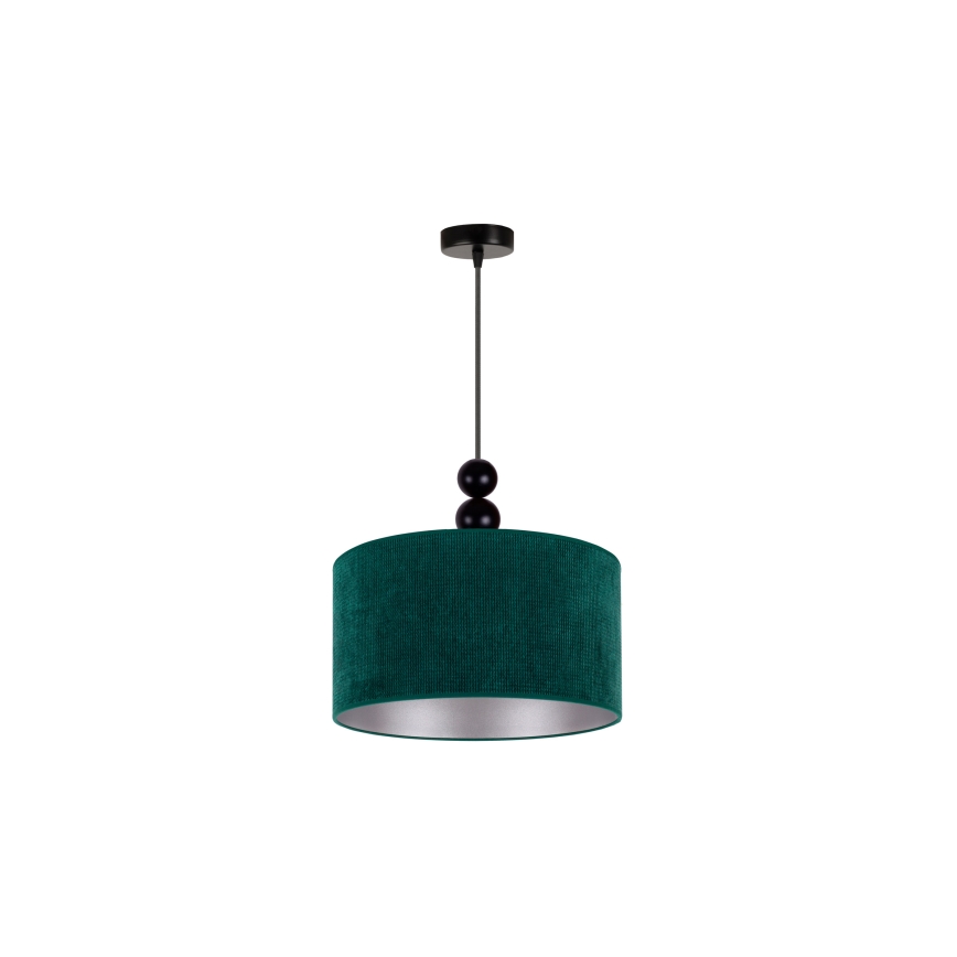 Duolla - Pendel LYON 1xE27/15W/230V diameter 40 cm grøn