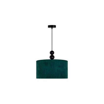 Duolla - Pendel LYON 1xE27/15W/230V diameter 40 cm grøn