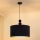 Duolla - Pendel LYON 1xE27/15W/230V diameter 40 cm sort