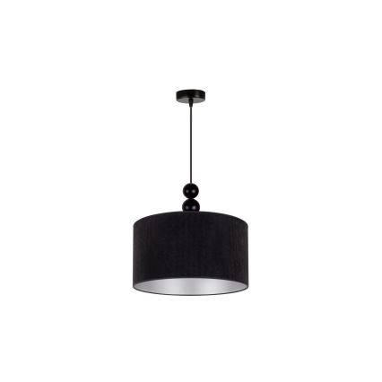 Duolla - Pendel LYON 1xE27/15W/230V diameter 40 cm sort