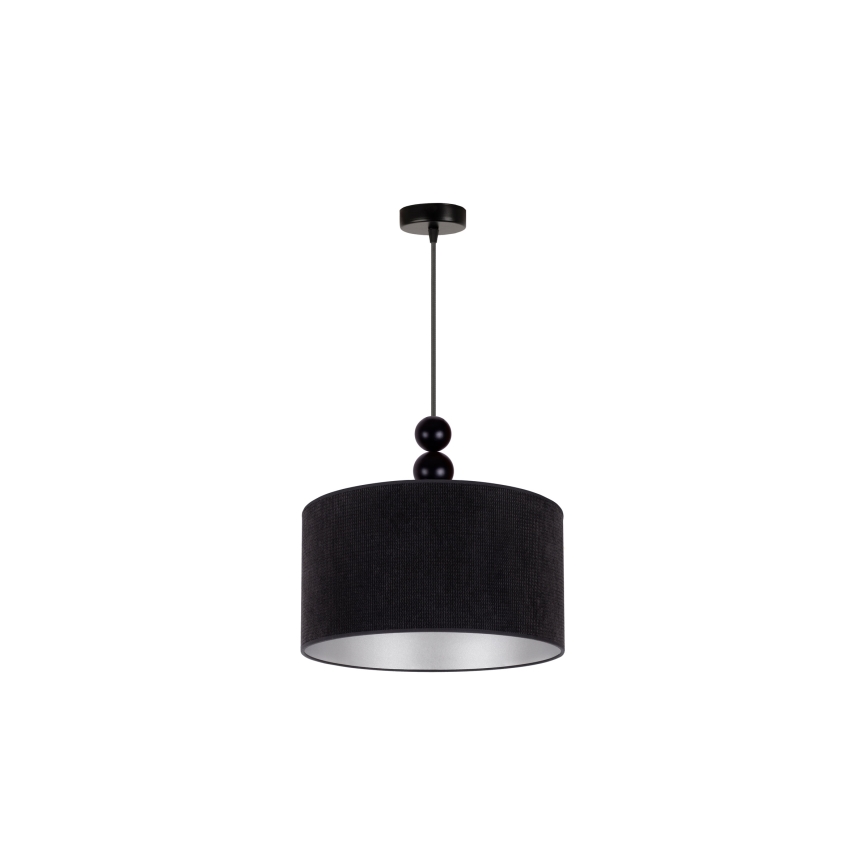 Duolla - Pendel LYON 1xE27/15W/230V diameter 40 cm sort