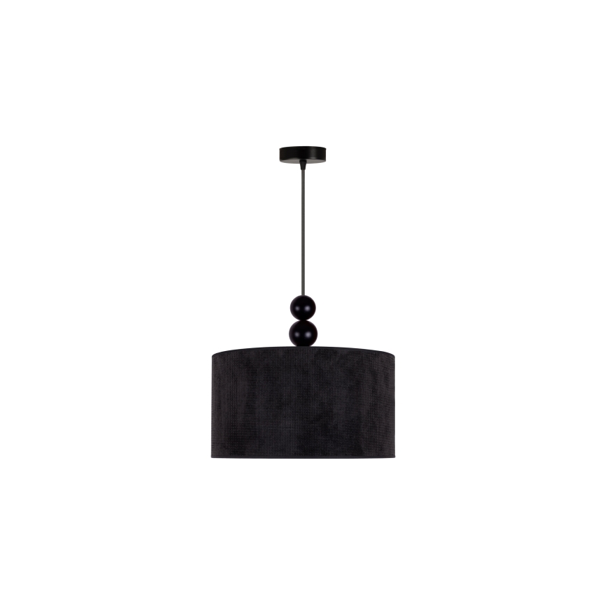 Duolla - Pendel LYON 1xE27/15W/230V diameter 40 cm sort