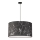 Duolla - Pendel MARBLE 1xE27/40W/230V diameter 45 cm sort/hvid