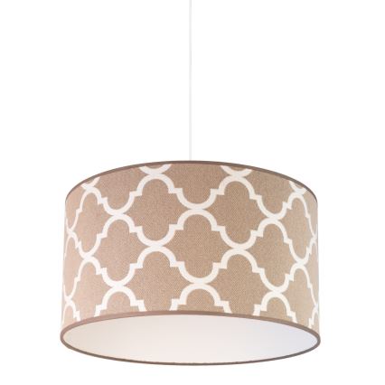 Duolla - Pendel MAROKO 1xE27/40W/230V diameter 45 cm brun/hvid