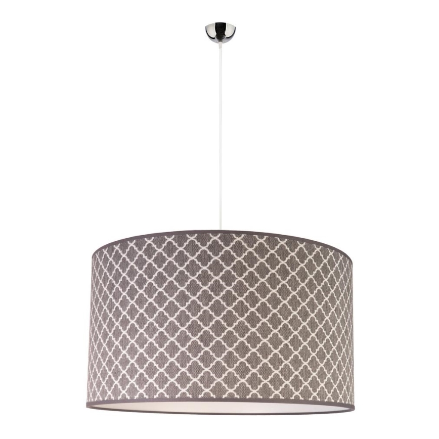 Duolla - Pendel MAROKO 1xE27/40W/230V diameter 45 cm grå