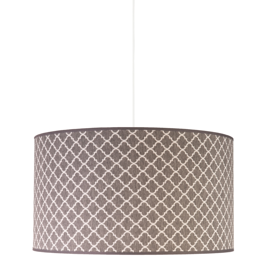 Duolla - Pendel MAROKO 1xE27/40W/230V diameter 45 cm grå
