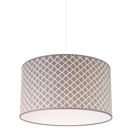 Duolla - Pendel MAROKO 1xE27/40W/230V diameter 45 cm grå