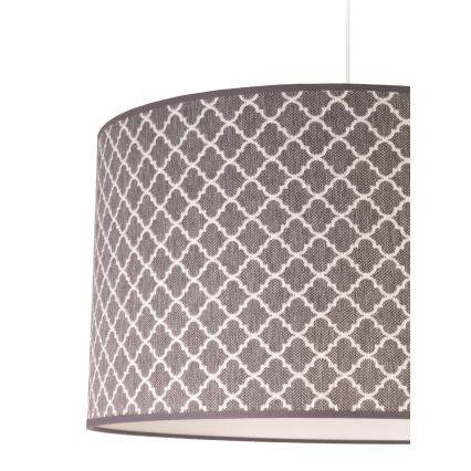 Duolla - Pendel MAROKO 1xE27/40W/230V diameter 45 cm grå