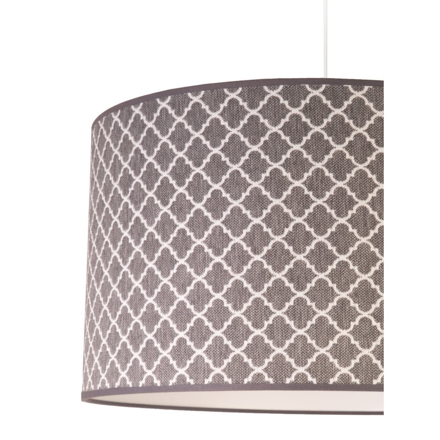 Duolla - Pendel MAROKO 1xE27/40W/230V diameter 45 cm grå