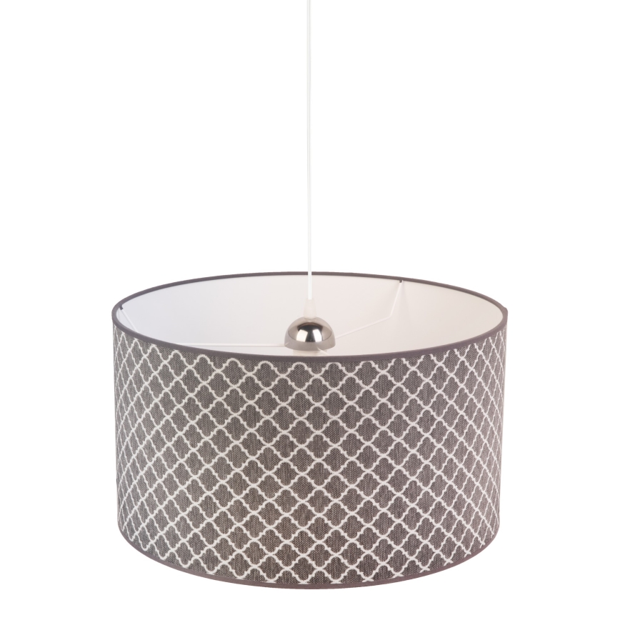Duolla - Pendel MAROKO 1xE27/40W/230V diameter 45 cm grå