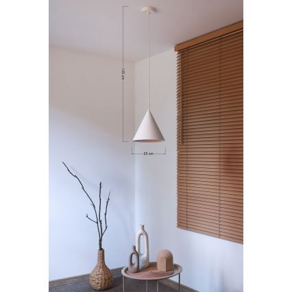 Duolla - Pendel med kabel IRONLINE 1xG9/3W/230V Ø 25 cm hvid