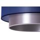 Duolla - Pendel NANTES 1xE27/15W/230V diameter 45 cm blå/sølvfarvet