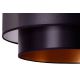Duolla - Pendel NANTES 1xE27/15W/230V diameter 45 cm sort/kobberfarvet