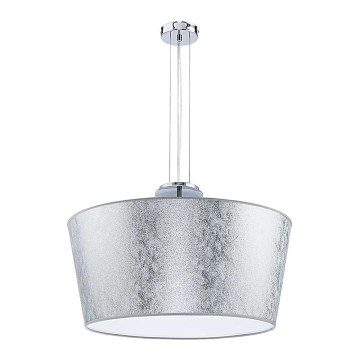 Duolla - Pendel OPERA 3xE14/40W/230V diameter 55 cm sølvfarvet