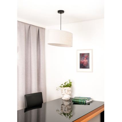 Duolla - Pendel OVAL 1xE27/15W/230V grå